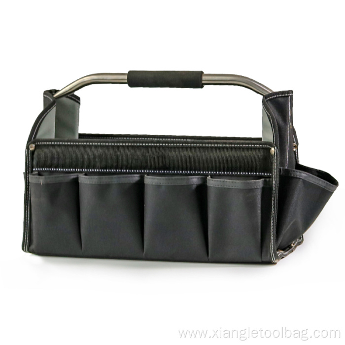 Foldable Open Tote Tool Bag Electrician with Handle